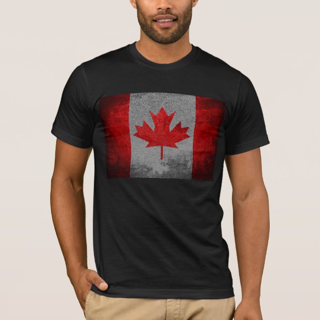 Camiseta Bandera de Canadá vintage (Anverso)