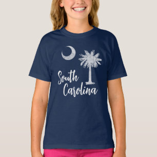 Camiseta Bandera de Carolina del Sur con el árbol de palmet