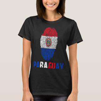 Camiseta Bandera de carteles Paraguay Amo Viaje Paraguay