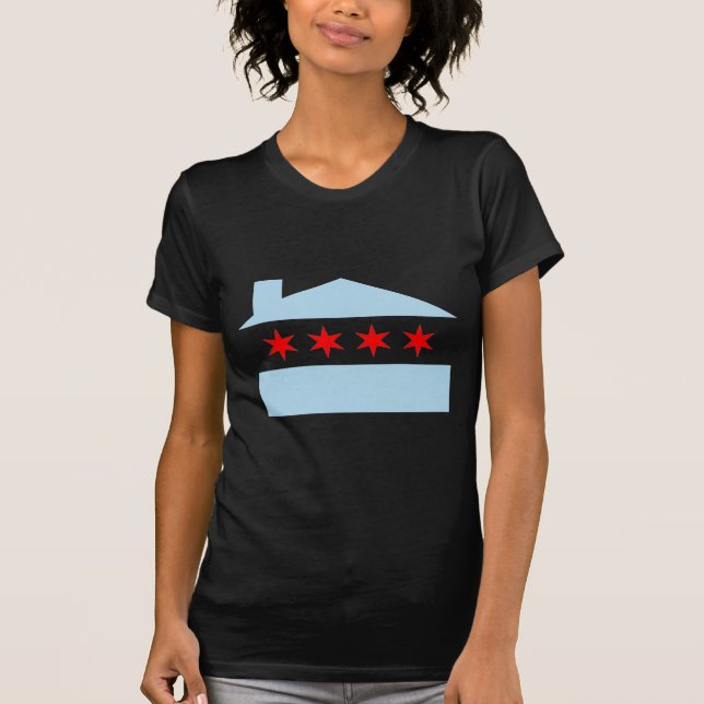 Camiseta Bandera de casa de Chicago (Anverso)