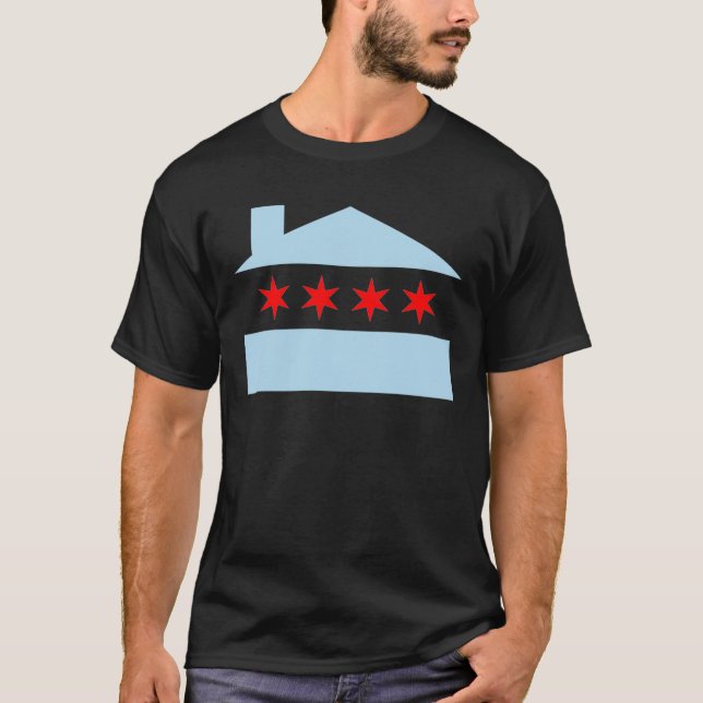 Camiseta Bandera de casa de Chicago (Anverso)
