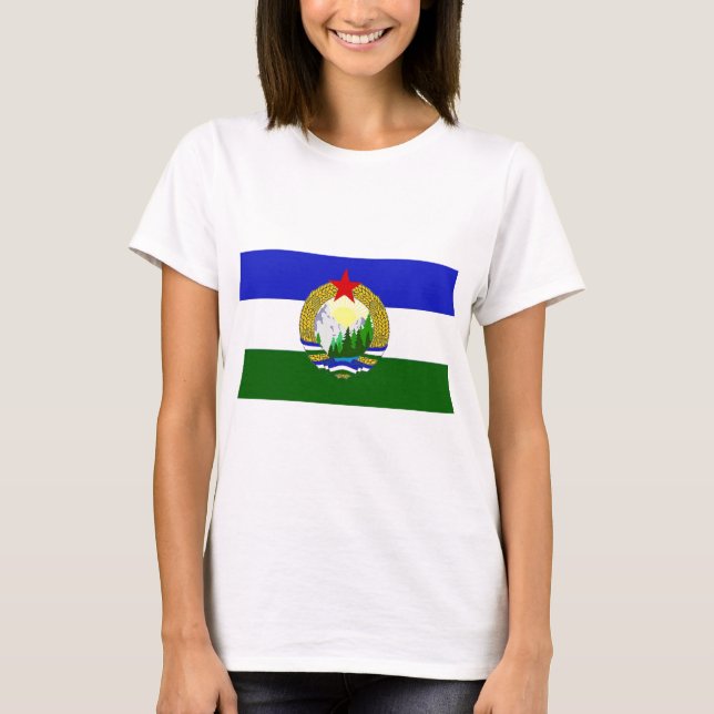 Camiseta Bandera de Cascadia socialista (Anverso)