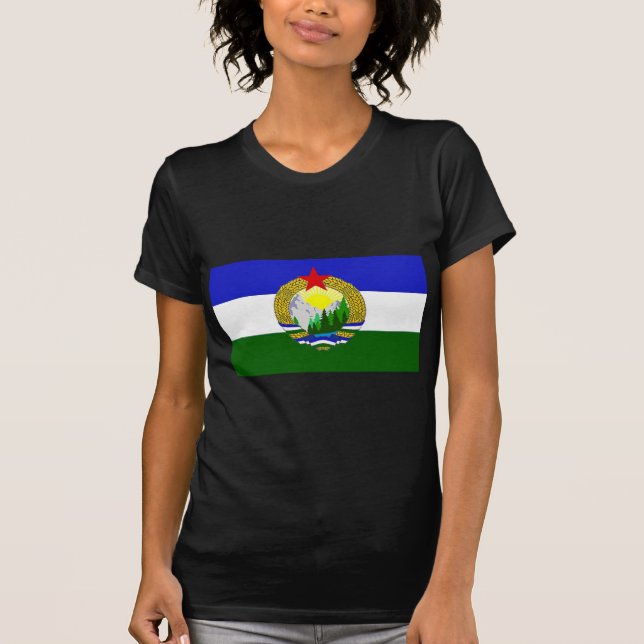 Camiseta Bandera de Cascadia socialista (Anverso)
