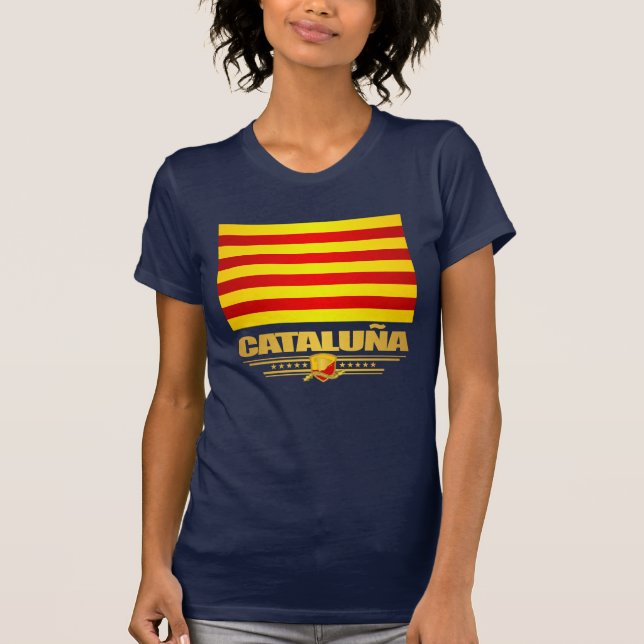 Camiseta Bandera de Cataluna (Cataluña) (Anverso)