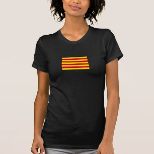 Camiseta Bandera de Cataluña y catalán - Moda de La Senyera