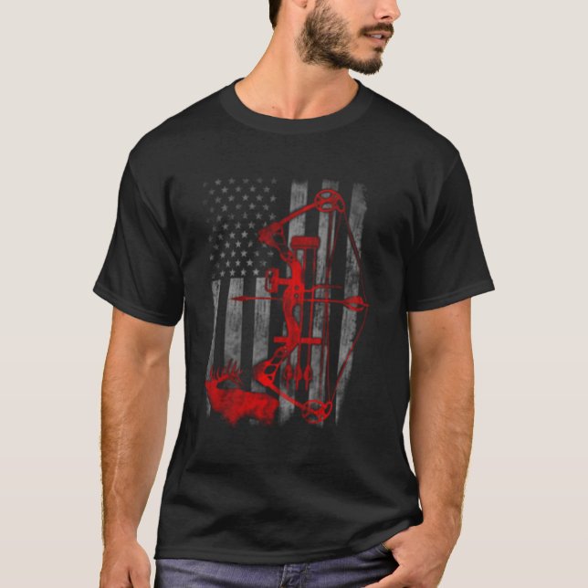 Camiseta Bandera de caza de venados de Bow (Anverso)