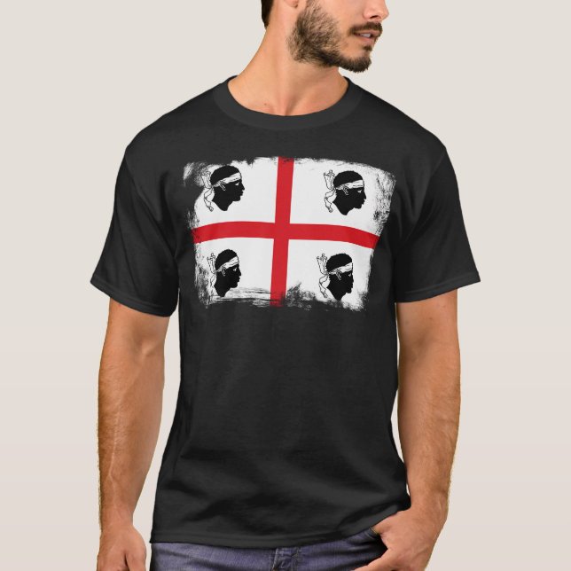 Camiseta Bandera de Cerdeña Cerdeña (Anverso)