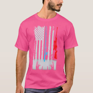 Camiseta Bandera De Cerveza De La Rod De La Pesca (Atrás)