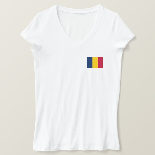 Camiseta Bandera de Chad (Anverso del diseño)
