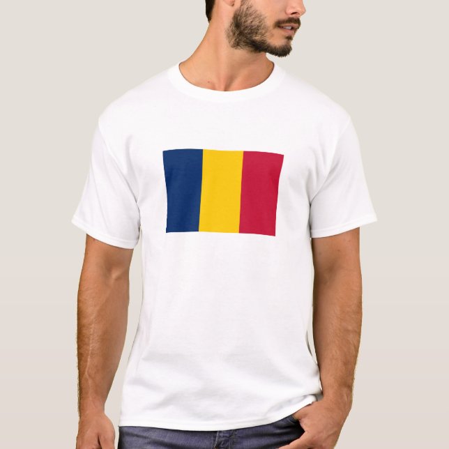 Camiseta Bandera de Chad (Anverso)