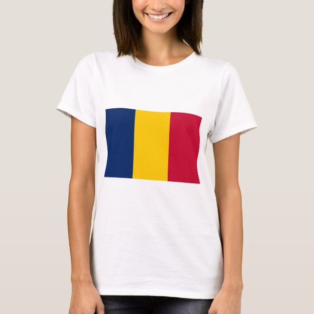 Camiseta Bandera de Chad (Anverso)