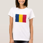 Camiseta Bandera de Chad<br><div class="desc">Bandera patriótica de Chad.</div>