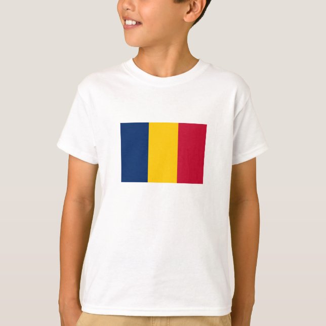 Camiseta Bandera de Chad (Anverso)