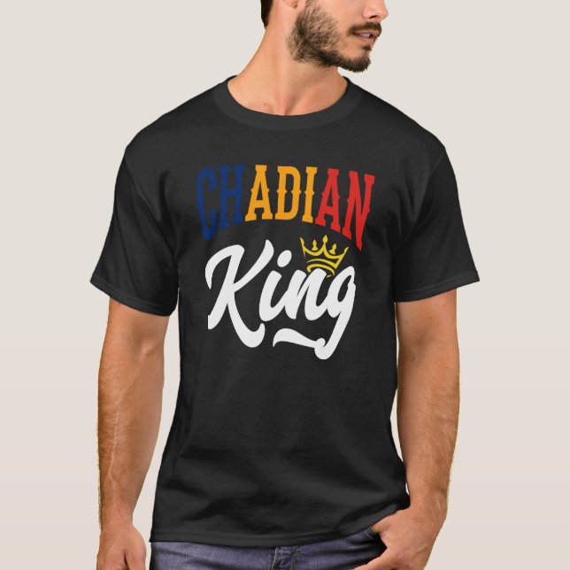 Camiseta Bandera de Chad del Rey Chad (Anverso)