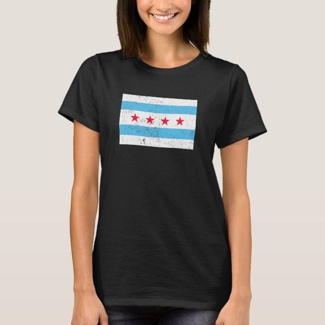 Camiseta Bandera de Chicago (Anverso)