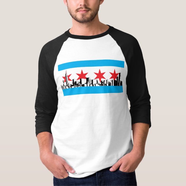Camiseta Bandera de Chicago (Anverso)