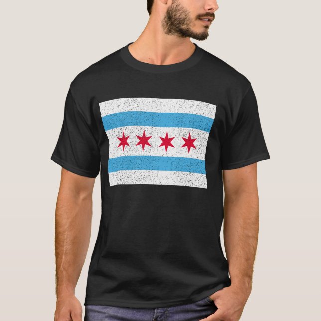 Camiseta Bandera de Chicago (Anverso)