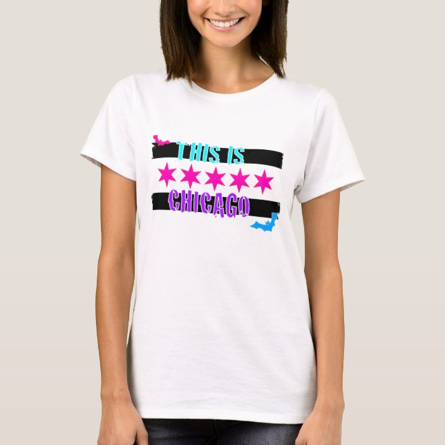 Camiseta bandera de chicago (Anverso)