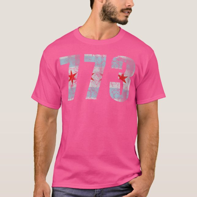 Camiseta Bandera de Chicago 773 (Anverso)
