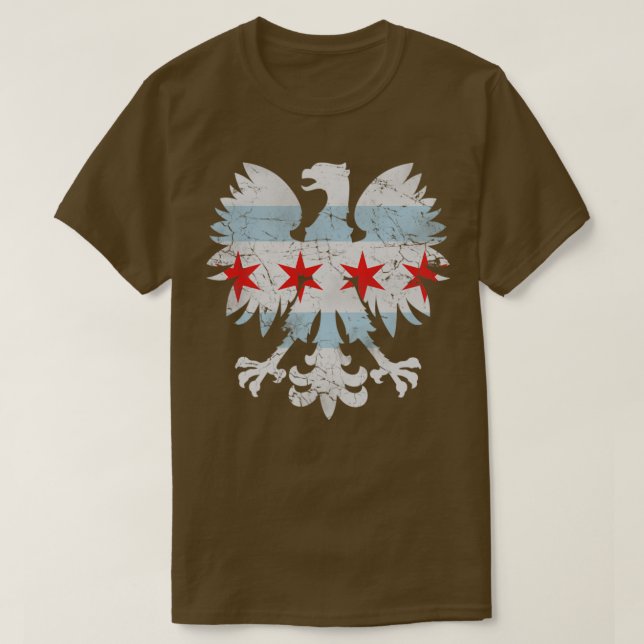 Camiseta Bandera de Chicago Águila Polaca (Diseño del anverso)