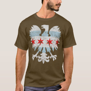Camiseta Bandera de Chicago Águila Polaca
