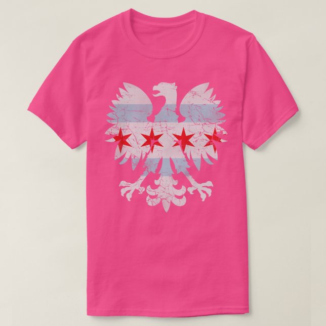 Camiseta Bandera de Chicago Águila Polaca (Diseño del anverso)