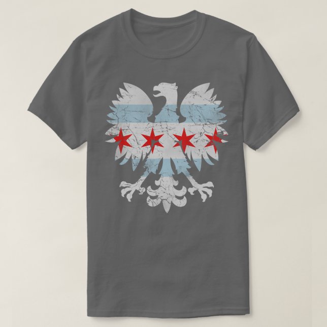 Camiseta Bandera de Chicago Águila Polaca (Diseño del anverso)