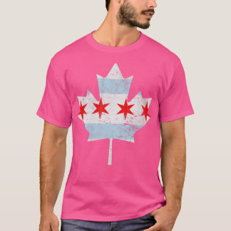 Camiseta Bandera de Chicago Canadá Maple Leaf Canadá