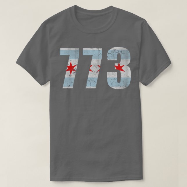 Camiseta Bandera de Chicago de la época 773 (Diseño del anverso)