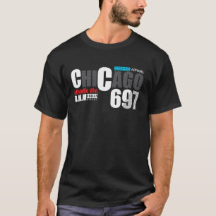 Camiseta Bandera de Chicago Downtown Skyline Chicago 2