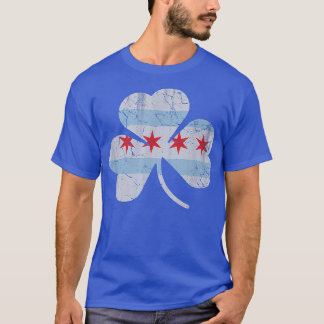 Camiseta Bandera de Chicago Shamrock Irish St Patricks Day 
