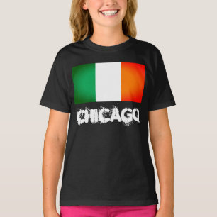 Camiseta Bandera de Chicago Shamrock - Patrimonio Irlandés