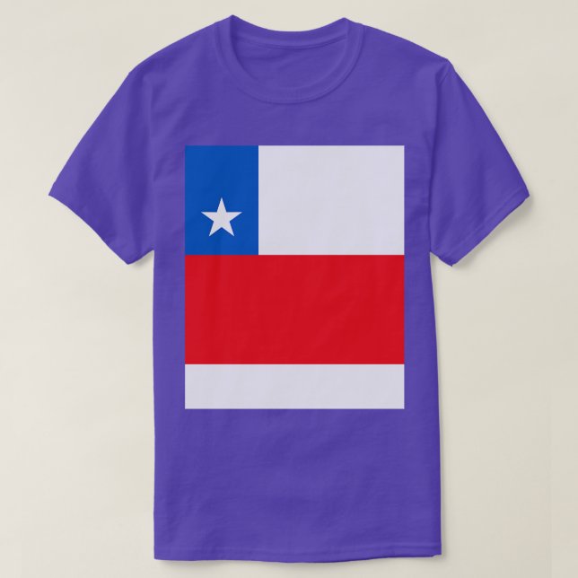 Camiseta Bandera de Chile (Diseño del anverso)