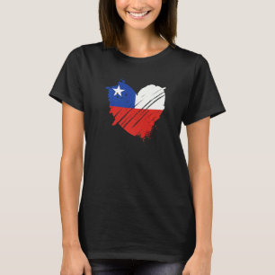 Camiseta Bandera de Chile amo a Chile Está en mi ADN para C
