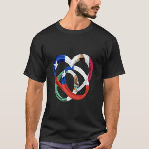Camiseta Bandera de Chile Aniversario de Boda Compromiso Mé