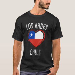 Camiseta Bandera de Chile Corazón de Los Andes