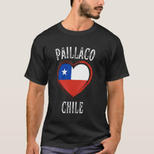 Camiseta Bandera de Chile Corazón Paillaco Ciudad