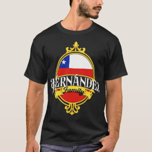 Camiseta Bandera de Chile de la Familia Hernandez