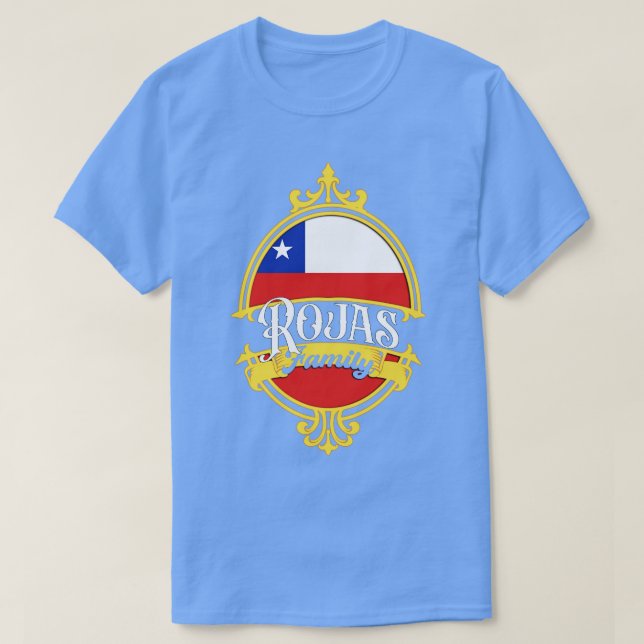 Camiseta Bandera de Chile de Rojas (Diseño del anverso)