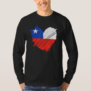 Camiseta Bandera De Chile Me Encanta Chile Está En Mi Adn P