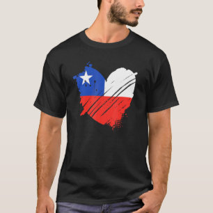 Camiseta Bandera De Chile Me Encanta Chile Está En Mi Adn P