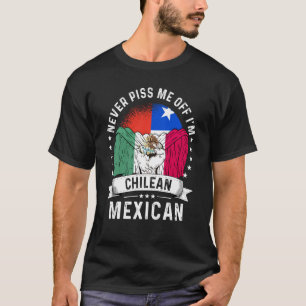 Camiseta Bandera de Chile México crece humor orgullo ciudad