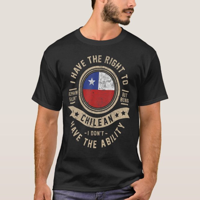 Camiseta Bandera de Chile Orgullosos chilenos Hombres y Muj (Anverso)