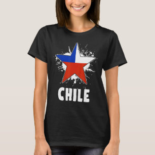 Camiseta Bandera de Chile Vintage Orgullo Chileno