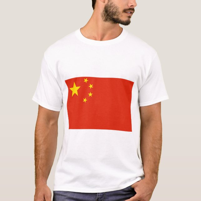 Camiseta Bandera de China (Anverso)