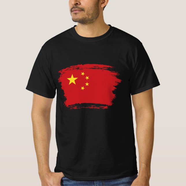Camiseta Bandera de China (Anverso)