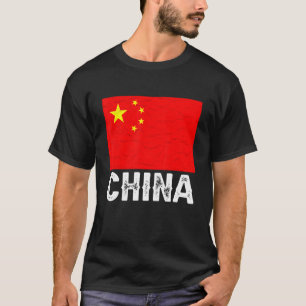 Camiseta Bandera de China me encanta el gráfico chino