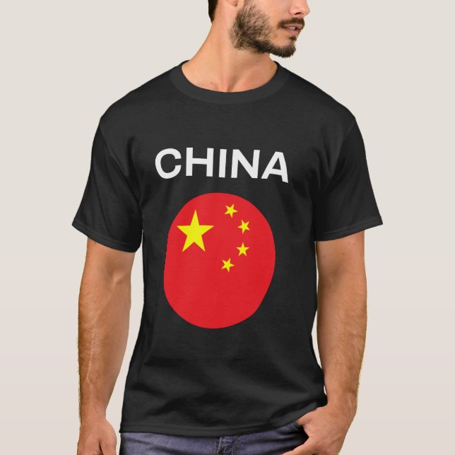 Camiseta Bandera de China Moderna (Anverso)
