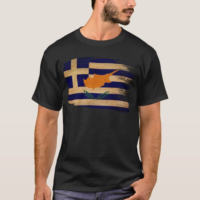 Camiseta Bandera de Chipre del Griego (Anverso)