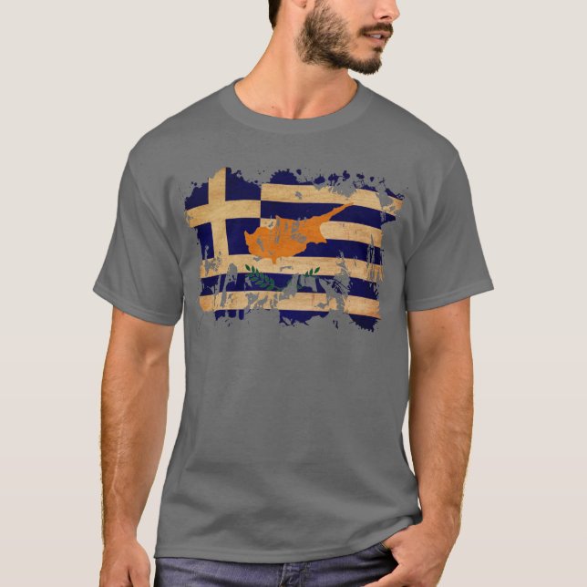 Camiseta Bandera de Chipre del Griego (Anverso)